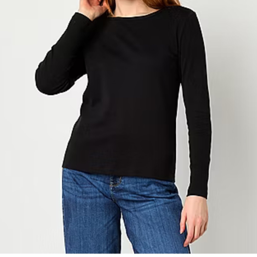 5 St John’s Bay Long Sleeve Shirts for Women (all for one price)